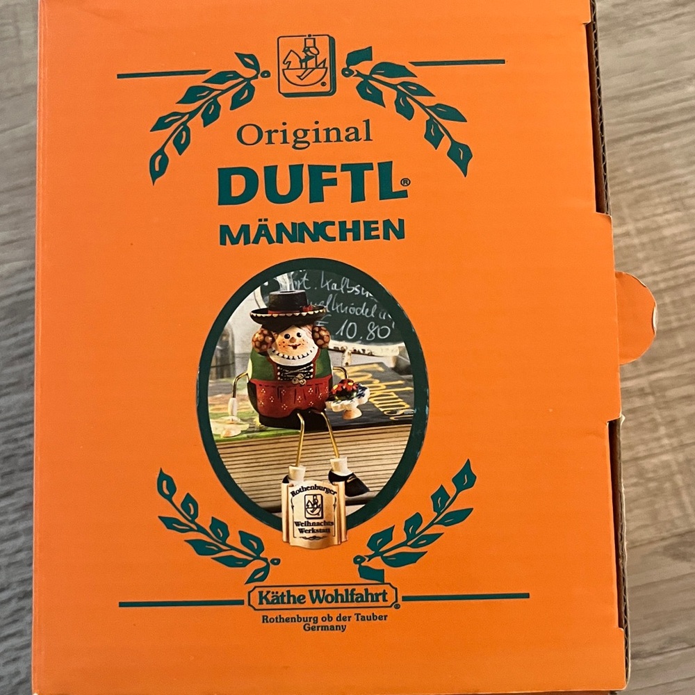 Kathe Wohlfahrt Duftl Mannchen Incense Burner Smokey NIB